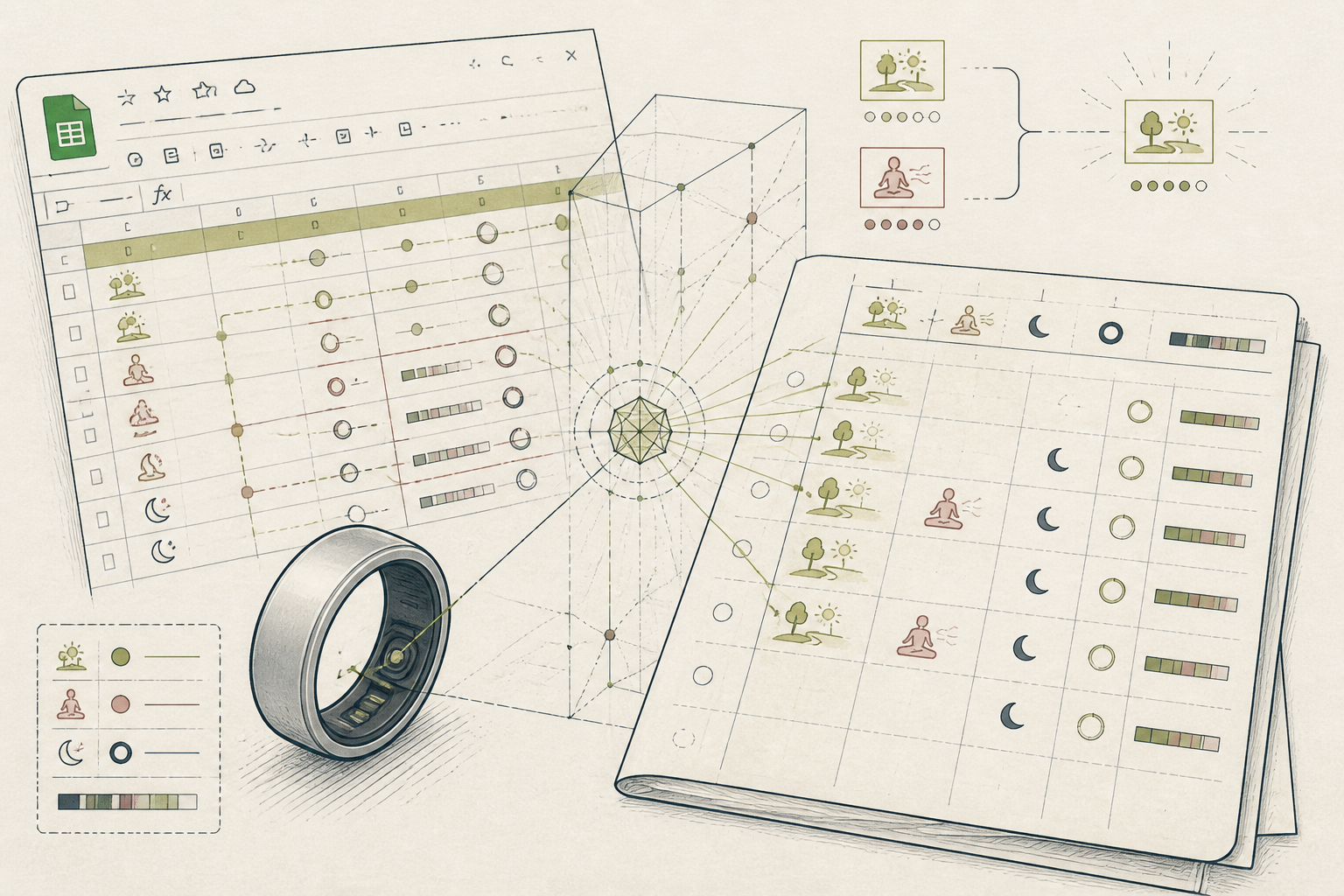 Cover illustration for From Haphazard Insights to Focused Sleep Improvement