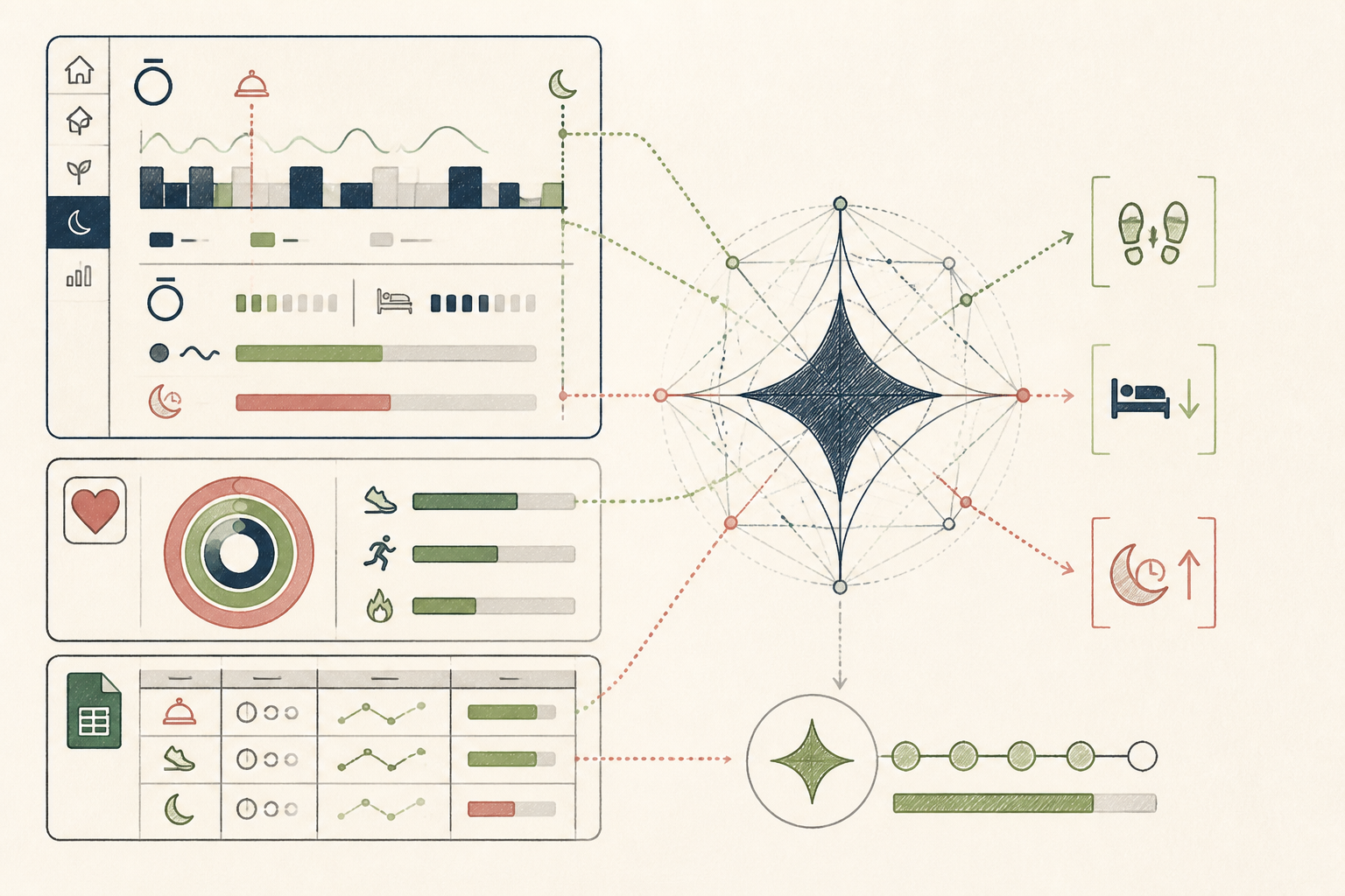 Cover illustration for From Haphazard Tracking to Targeted Longevity Insights