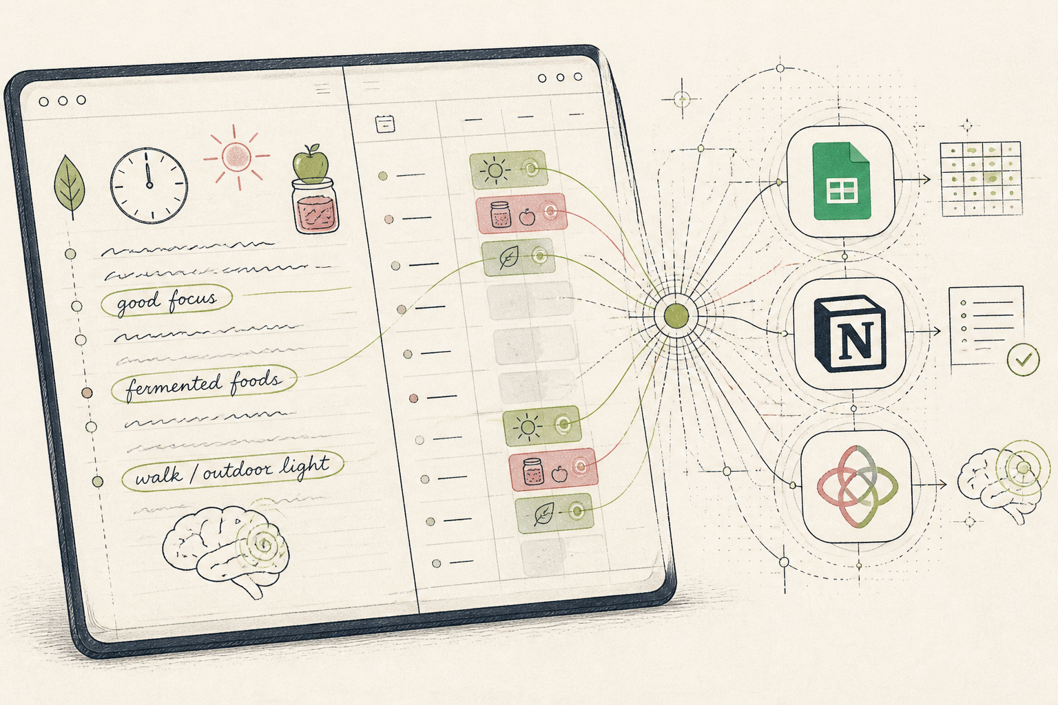 Cover illustration for From Scattered Notes to Focused Clarity on Cognitive Boosters