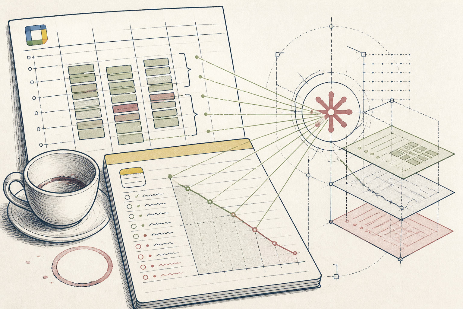 Cover illustration for Tracking Afternoon Slumps to Calendar Friction Instead of Caffeine