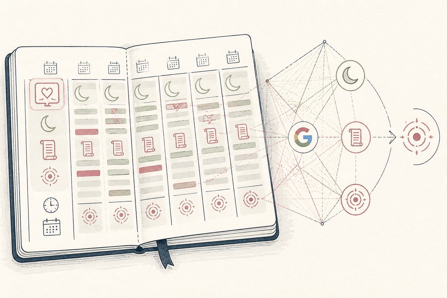 Cover illustration for Weekly Stress Review identifies hidden patterns