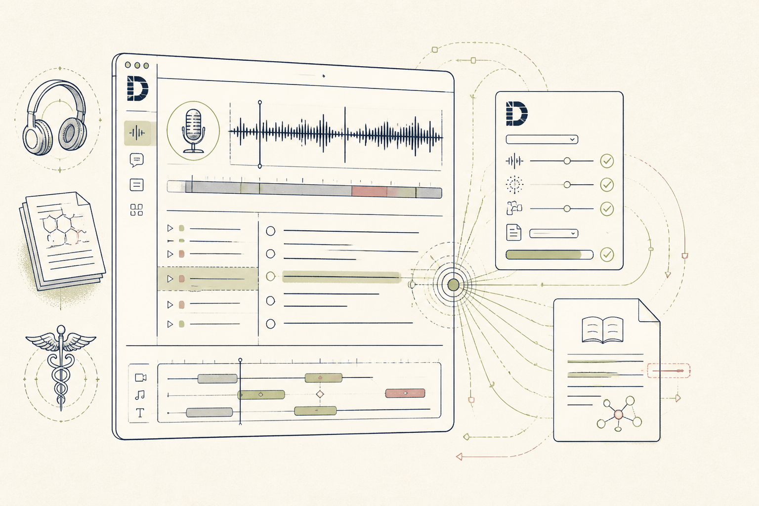 Descript setup — Set up Descript for Analysing Health Podcasts in 8 minutes